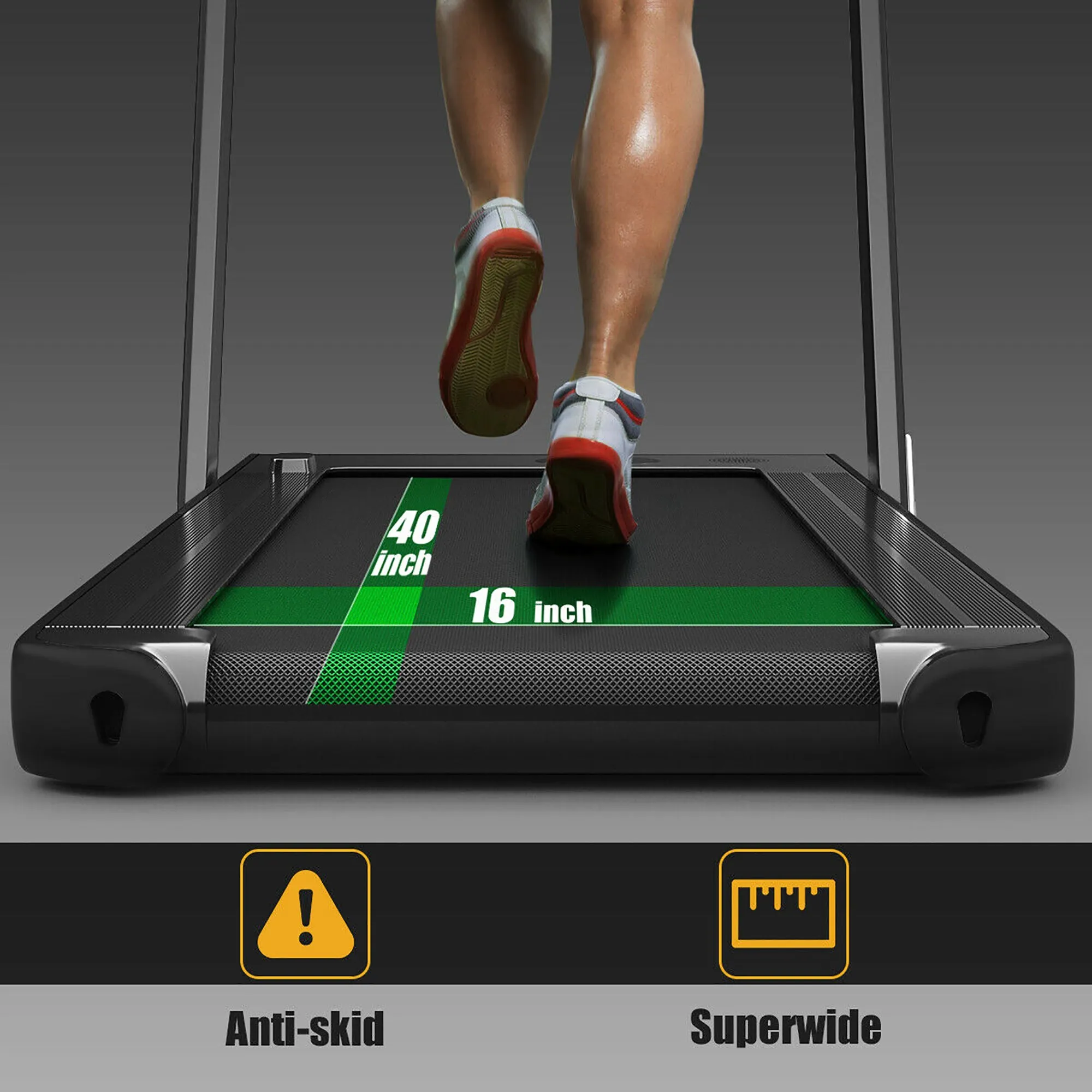 2 in 1 Folding Treadmill Remote Control W/ APP  Speaker