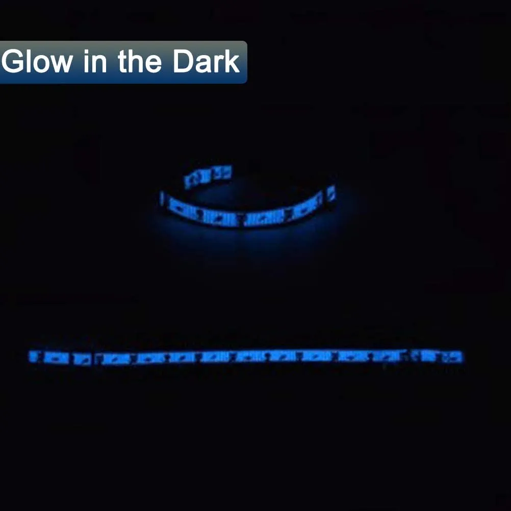 2 Pack Glow in The Dark Cat Collar with Bell Breakaway Safety Cat Puppy Collars with Pendant Purple and Light Blue