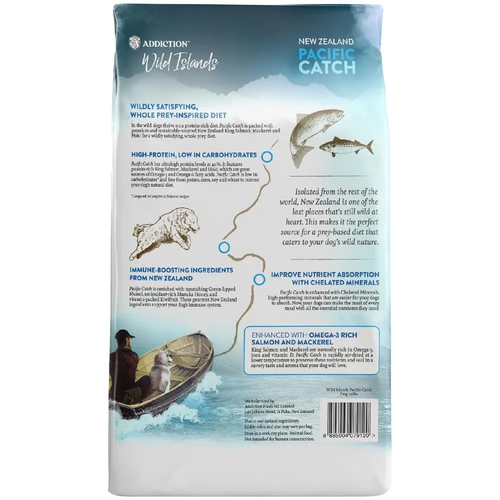 25% OFF: Addiction Wild Islands Pacific Catch Salmon, Mackerel & Hoki Grain Free Dry Dog Food