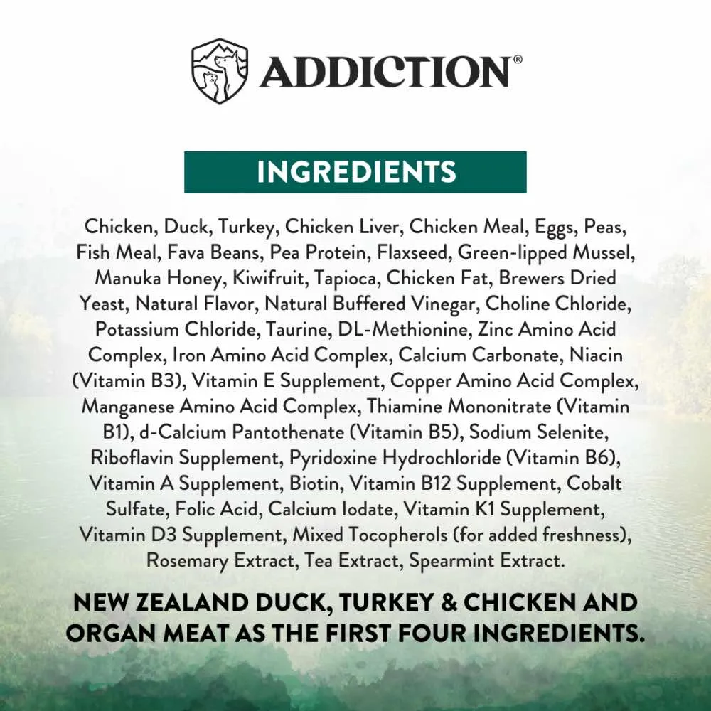26% OFF   FREE CANNED FOOD: Addiction Wild Islands Birds Chicken, Duck & Turkey Grain-Free Dry Cat Food