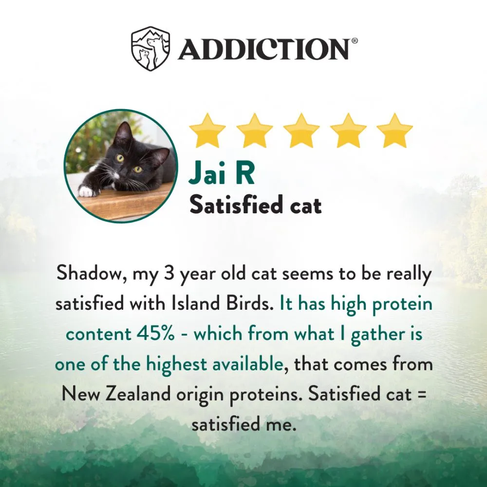 26% OFF   FREE CANNED FOOD: Addiction Wild Islands Birds Chicken, Duck & Turkey Grain-Free Dry Cat Food