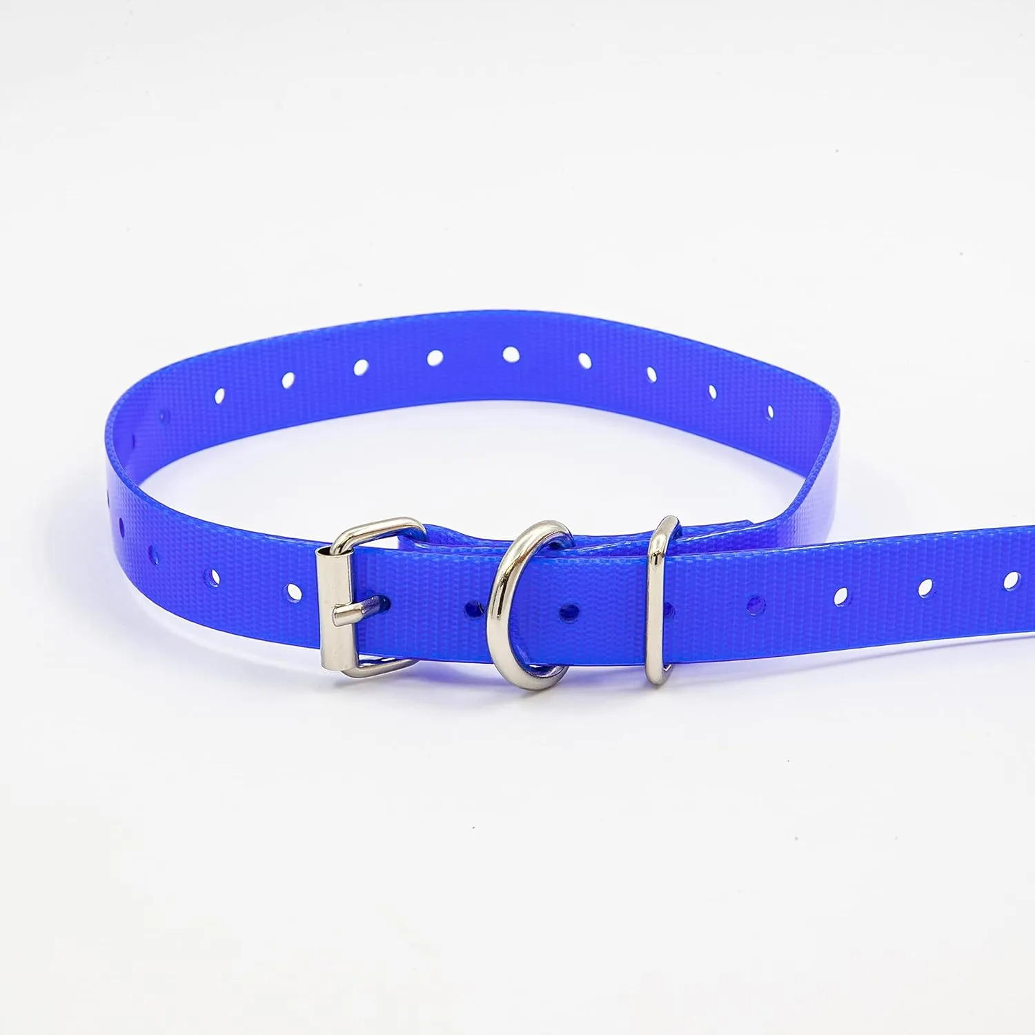 27  X  Replacement Dog Collar Strap Band w/Double Buckle Loop - All Brands Pet Training Bark, Shock, e-Collars and Fences. Wide Variety of Bold Standard Colors and Reflective Choices.