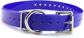 27  X  Replacement Dog Collar Strap Band w/Double Buckle Loop - All Brands Pet Training Bark, Shock, e-Collars and Fences. Wide Variety of Bold Standard Colors and Reflective Choices.