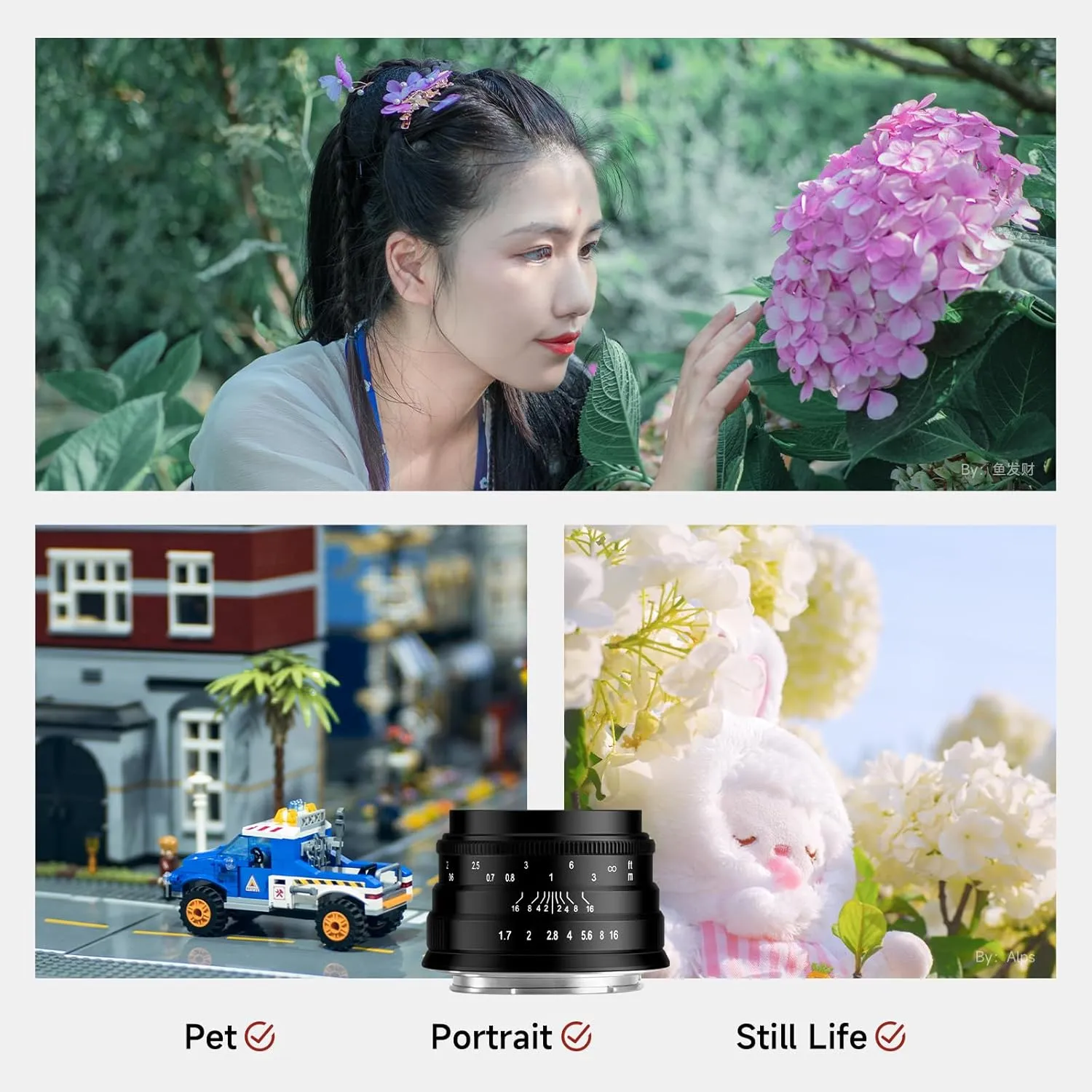 35mm F1.7 Lens for Fujifilm XF-Mount Mirrorless Cameras, APS-C Manual Focus Large Aperture Prime Humanistic Lens Fit for XT5, XT4, XT30, XPRO3/2, XT200, XS10, XA7, XE4, XH1(Black)