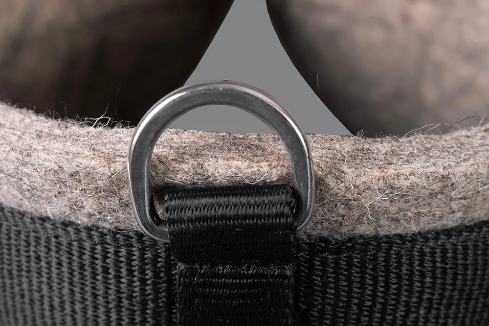 36 In Hilason Western Horse Heavy Duty Felt Saddle Girth Cinch Black / Grey