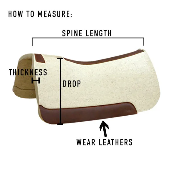 5 Star 1" The Barrel Racer Saddle Pad- 30"X28"