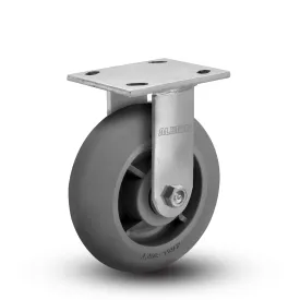 6"x2" Ergonomic Rigid Performance-Rubber Donut Wheel Caster