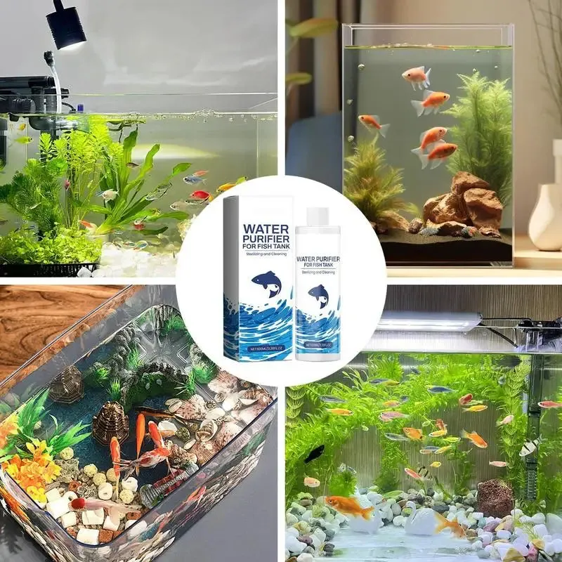 Aquarium Water Conditioner Mild Water Clarifier Safe Liquid Cleaner Long Lasting Effective Water Conditioner For Clear Fish Tank