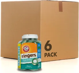 Arm & Hammer for Pets Ringers Fresh Breath Dental Treats for Dogs, Value Pack, Dental Chews Fight Bad Dog Breath, Plaque & Tartar Without Brushing Includes Baking Soda (Pack of 6, 192 Count Total)