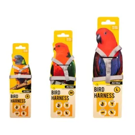 Avi One Bird Harness With Shock Resistant Lead Small