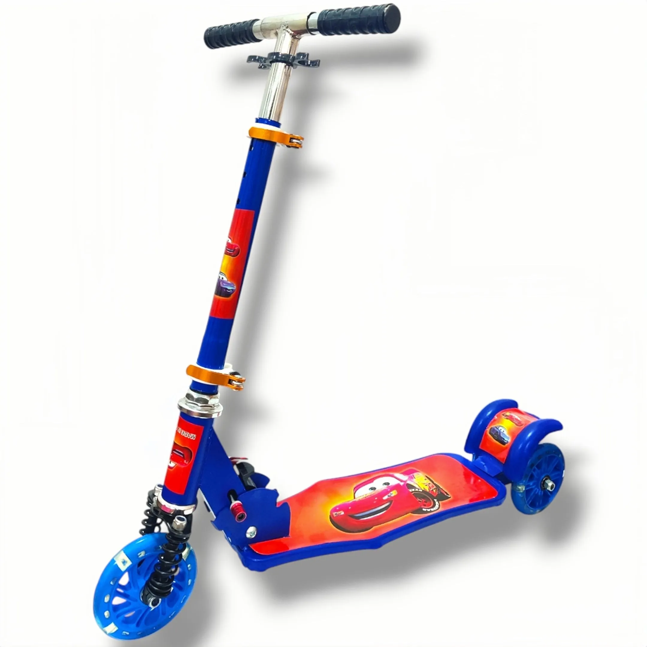 Blue Adjustable 3 Wheel Foot Kick Scooter For Children Boys & Girls (3-8 Years) BCP1060B