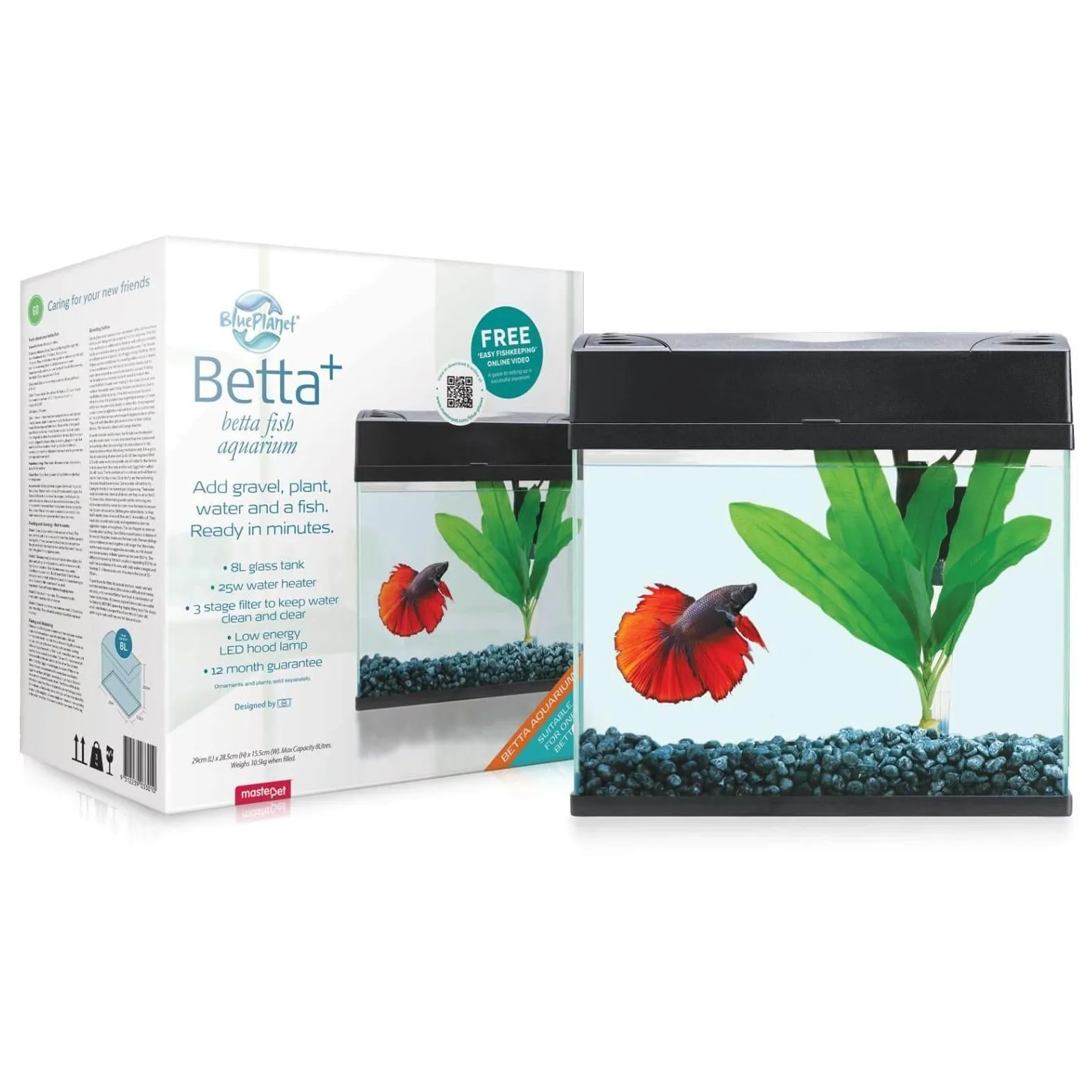 Blue Planet Betta Plus LED Aquarium 8L