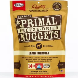 'BUNDLE DEAL': Primal Lamb Formula Grain-Free Freeze-Dried Dog Food 14oz