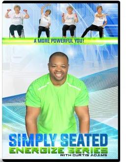 CHAIR EXERCISE DVD FOR SENIORS- Simply Seated is an invigorating Total Body Chair Workout. Warm up, Aerobic Endurance, Strengthening, Stretching. You will love this chair exercise for seniors DVDs