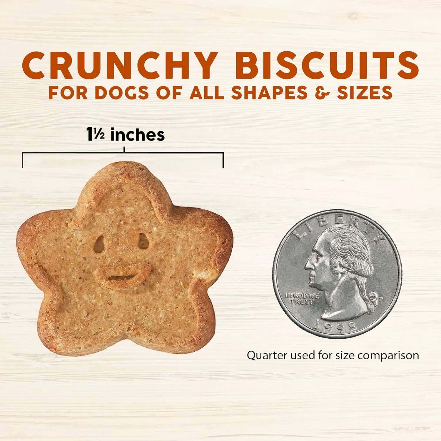 Cloud Star Wag More Bark Less Crunchy Grain Free Dog Treats, Peanut Butter & Apples, 2.5 lbs. Bag