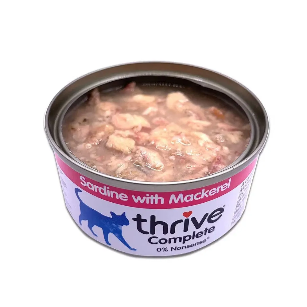 Complete Sardine with Mackerel Cat Can