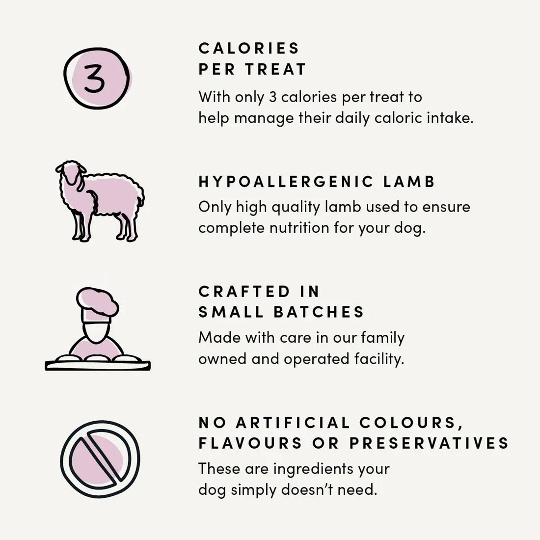 Crumps - Mini Trainers - Lamb Dog Treats