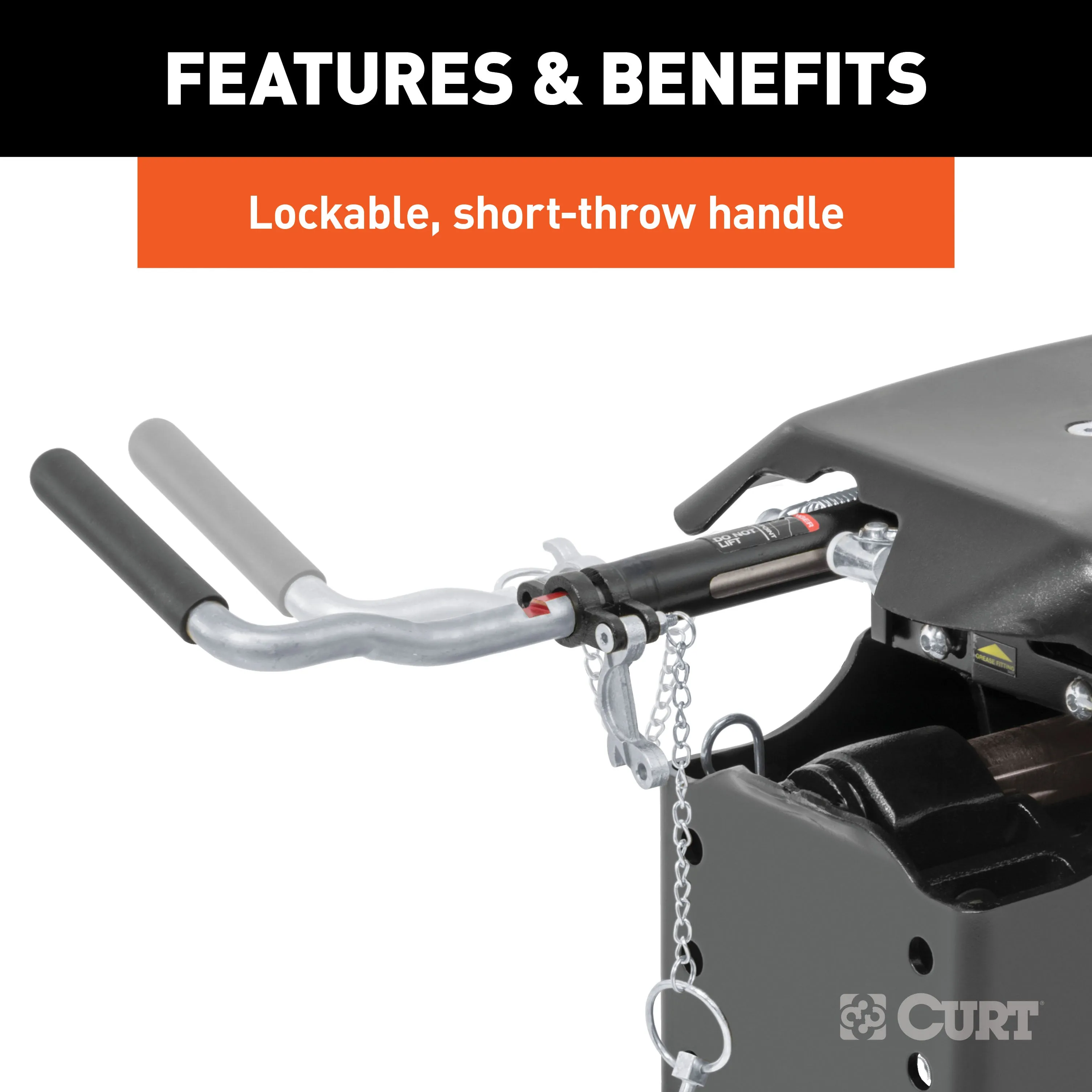 CURT 16131 CURT 16131 Q20 5th Wheel Hitch with Base Rails; 20;000 lbs