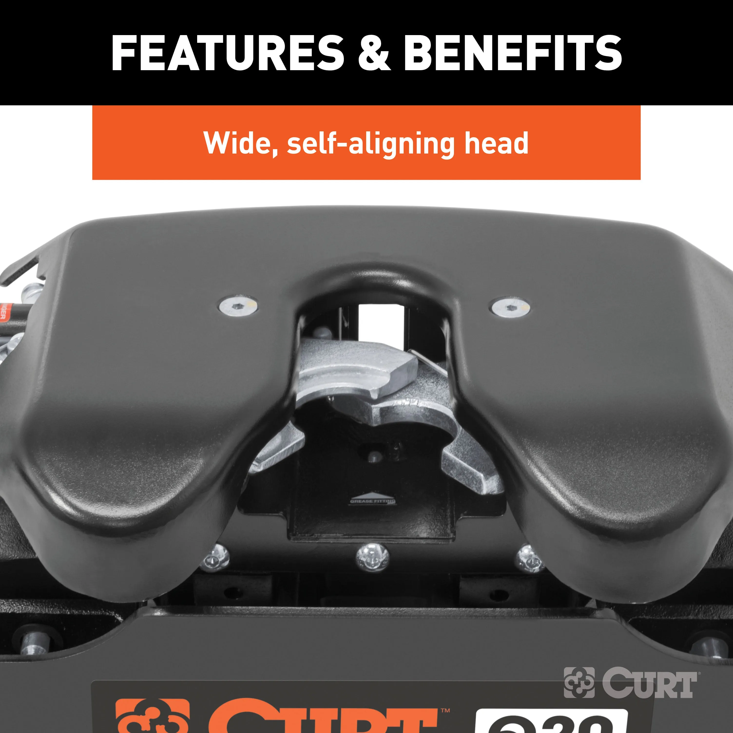 CURT 16131 CURT 16131 Q20 5th Wheel Hitch with Base Rails; 20;000 lbs