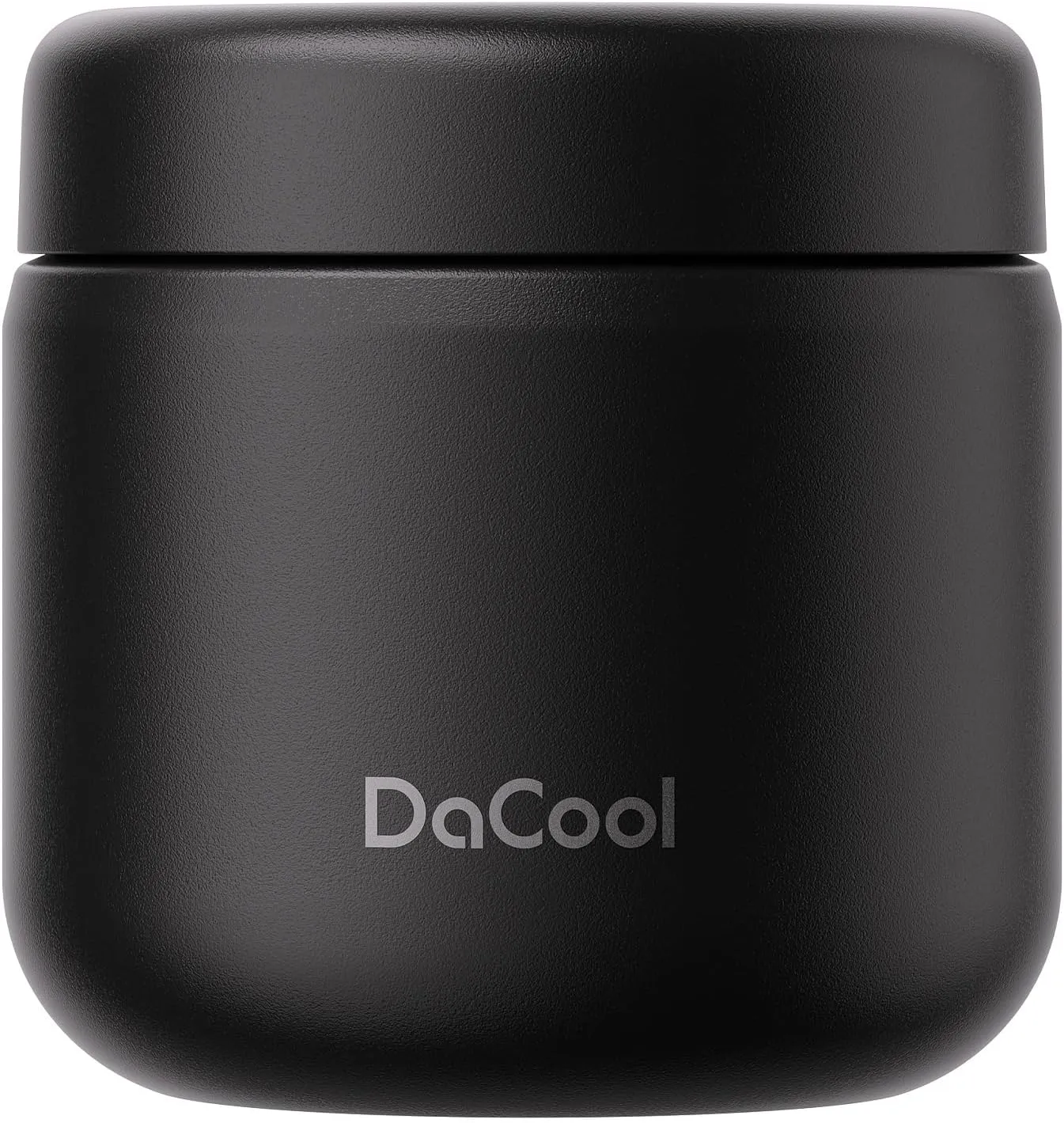 DaCool Lunch Thermo for Kids Vacuum Stainless Steel 13.5 Ounce Kids Food Thermo for Hot/Cold Food Insulated Food Jar Lunch Container Bento for School Office Picnic Travel Outdoors, BPA Free,Black