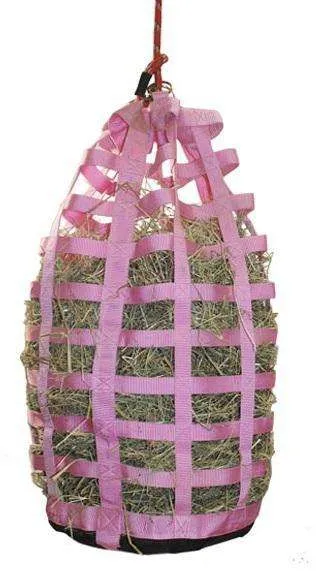 Derby Originals Go Around Slow Feeder Horse Hay Bag with 3.5"x1.5" Rectangular Openings and 6 Month Warranty