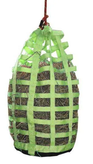 Derby Originals Go Around Slow Feeder Horse Hay Bag with 3.5"x1.5" Rectangular Openings and 6 Month Warranty