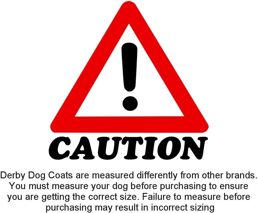 Derby Originals Ruff-Pup Winter Dog Coat 600D Medium Weight, 17.5 IN, Orange