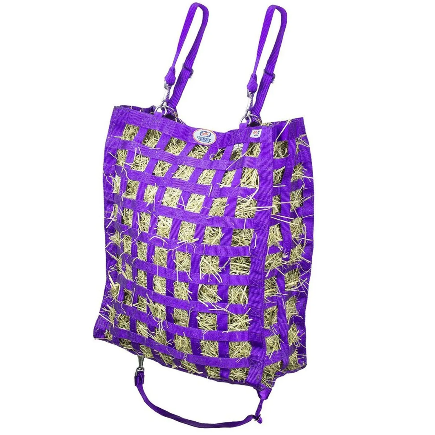 Derby Originals Superior Slow Feeder Horse Hay Bag with Super Tough Bottom with 1.75" Square Openings and 1 Year Warranty