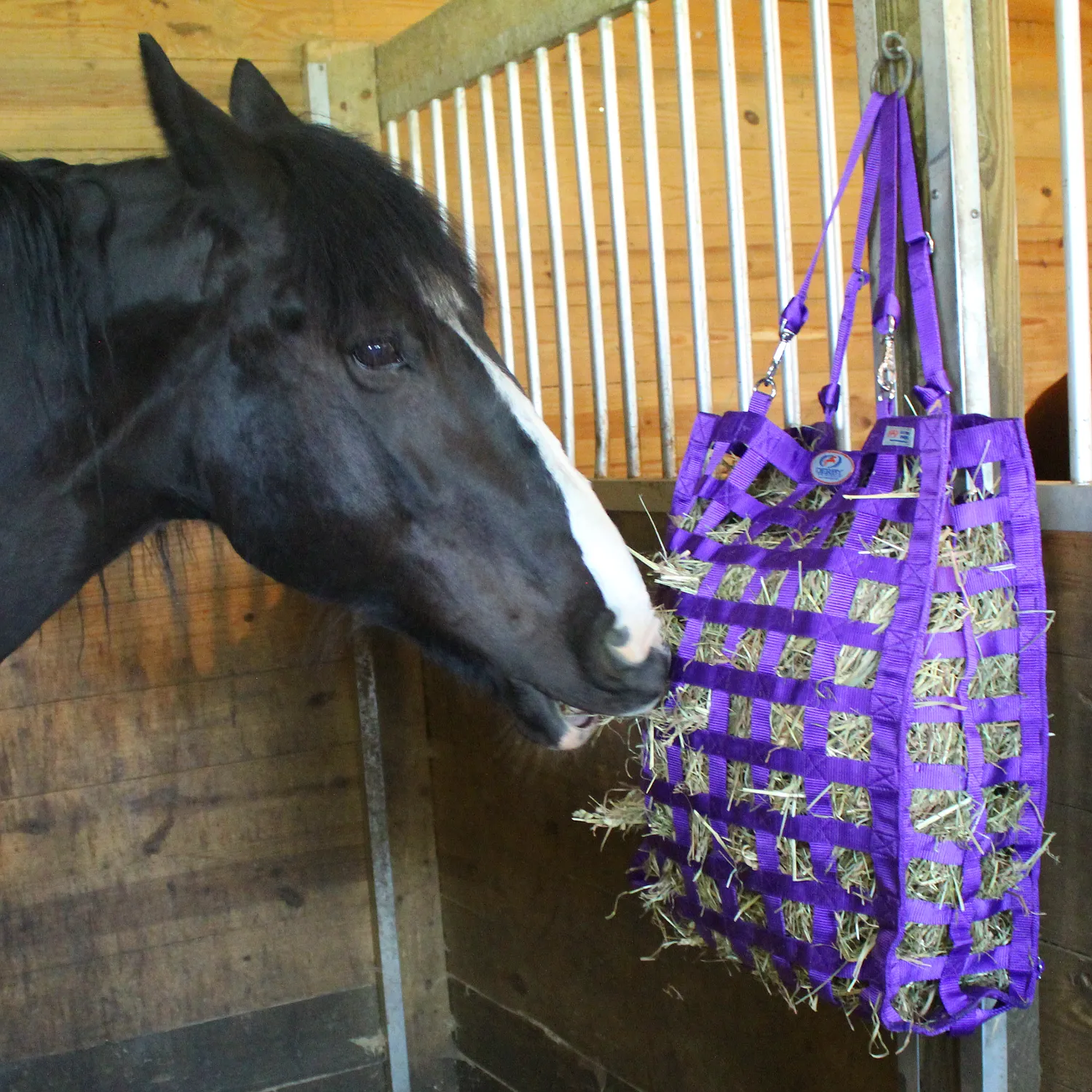 Derby Originals Superior Slow Feeder Horse Hay Bag with Super Tough Bottom with 1.75" Square Openings and 1 Year Warranty