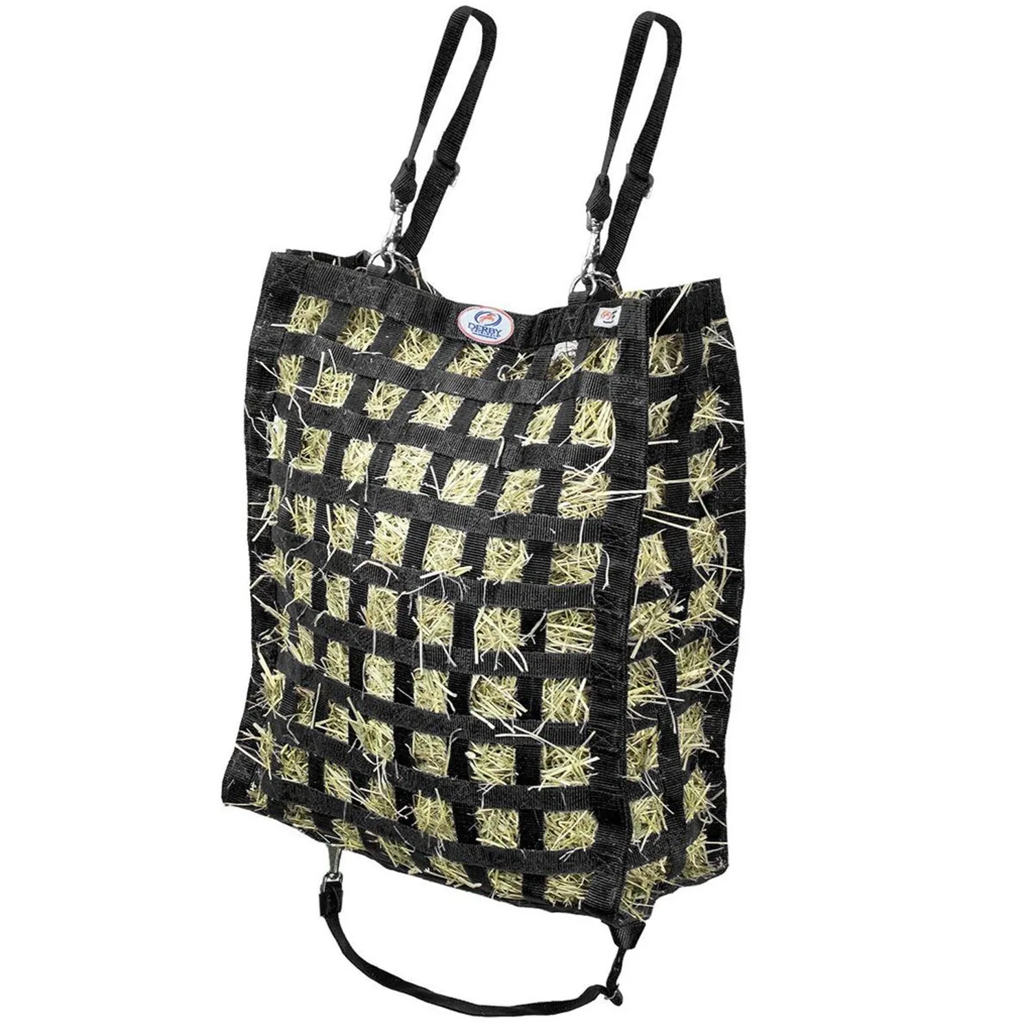 Derby Originals Superior Slow Feeder Horse Hay Bag with Super Tough Bottom with 1.75" Square Openings and 1 Year Warranty