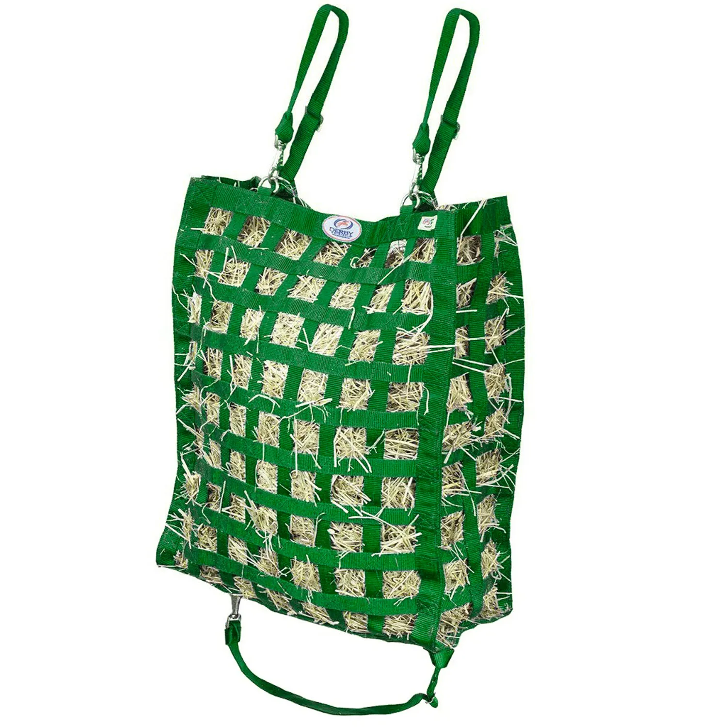 Derby Originals Superior Slow Feeder Horse Hay Bag with Super Tough Bottom with 1.75" Square Openings and 1 Year Warranty