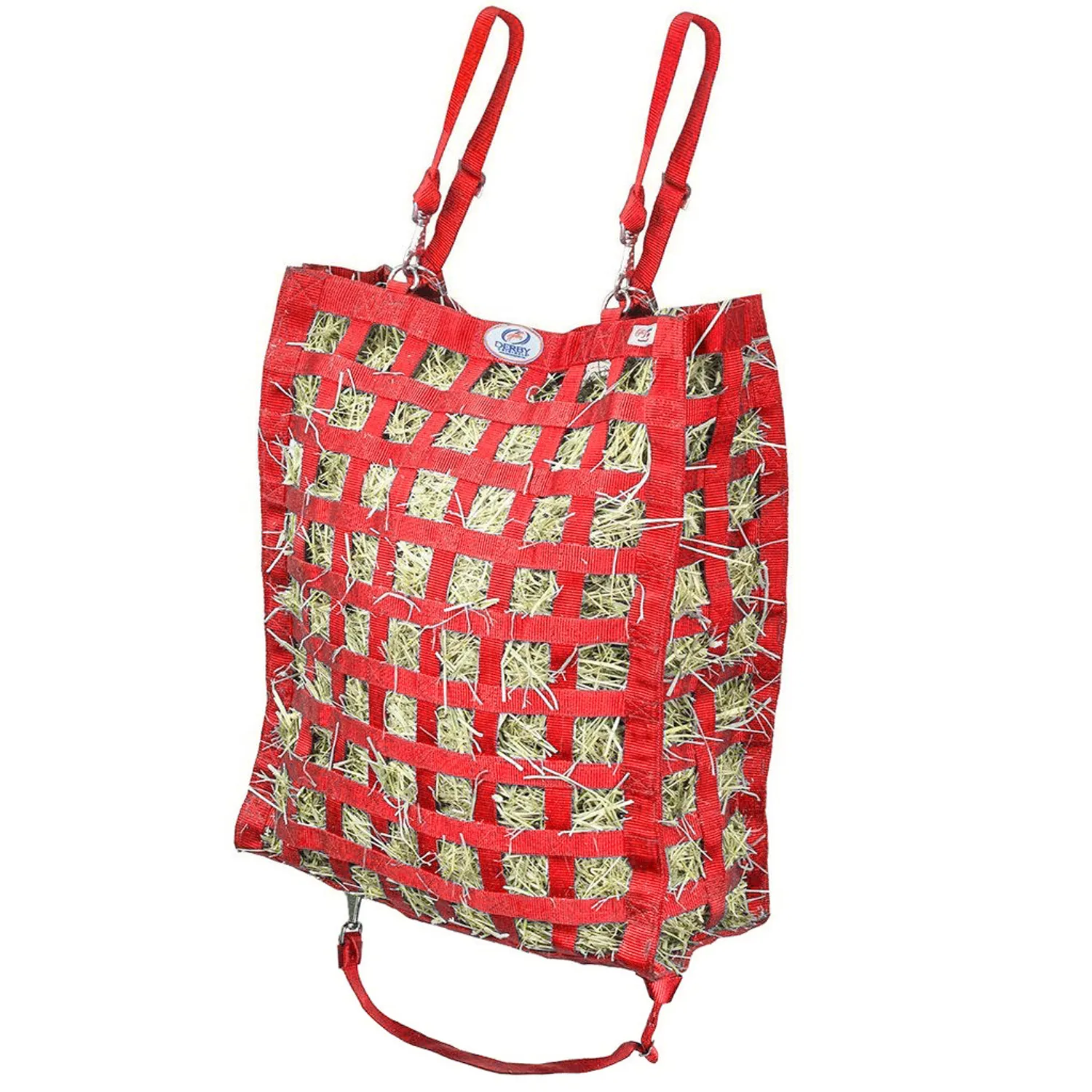 Derby Originals Superior Slow Feeder Horse Hay Bag with Super Tough Bottom with 1.75" Square Openings and 1 Year Warranty