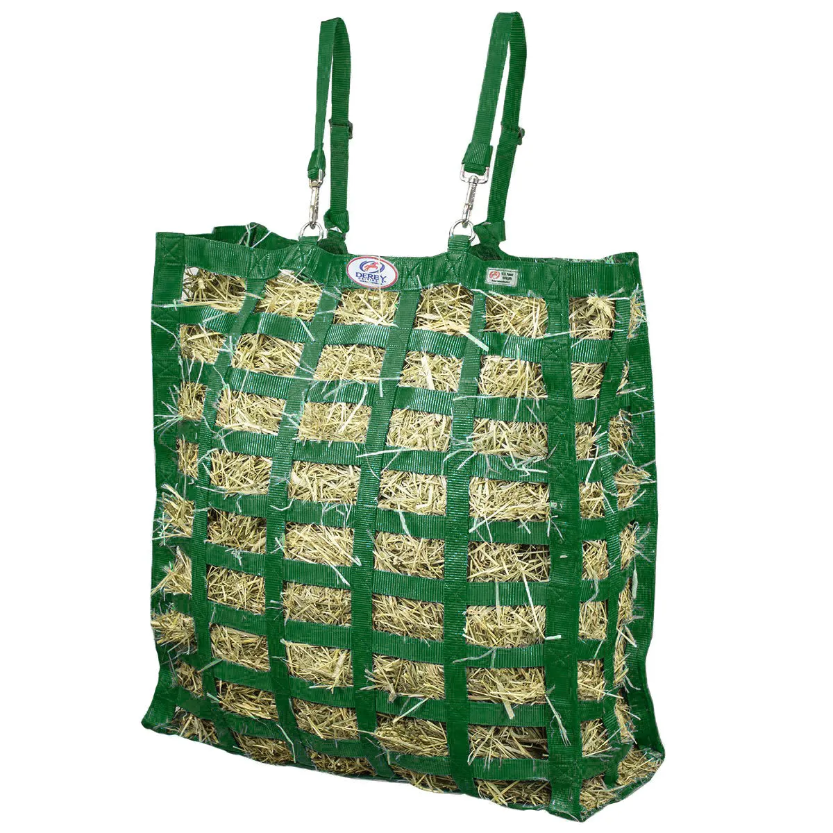 Derby Originals Supreme Slow Feeder Horse Hay Bag with Super Tough Bottom with  3.5"x1.75” Rectangular Openings  and 1 Year Warranty
