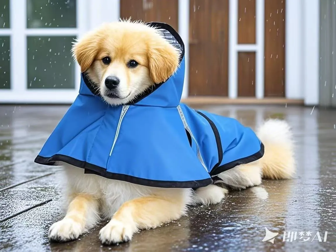 Dog Raincoat Hooded, Reflective Dog Slicker Poncho Adjustable Waterproof Lightweight Rain Jacket for Dogs,Blue,S