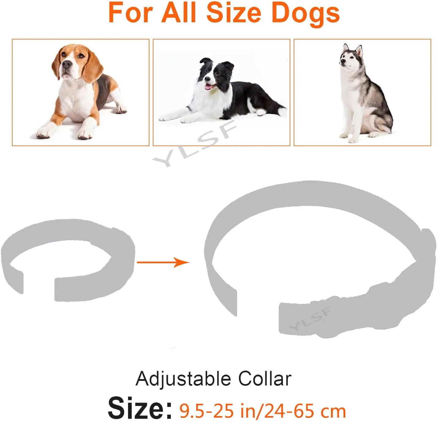 Dog Replacement Collar Strap for Electronic Fence Training Barking Collar GPS Tracker Receivers-Compatible with Nearly All Brands and Models of Electric Collars -3/4 Inch Nylon Collar Strap