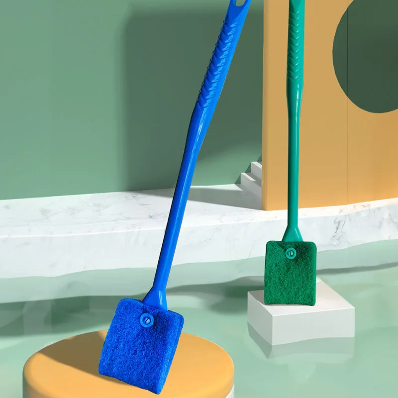 Doublesided Fish Tank Brush Long Handle Aquarium Cleaning Tool