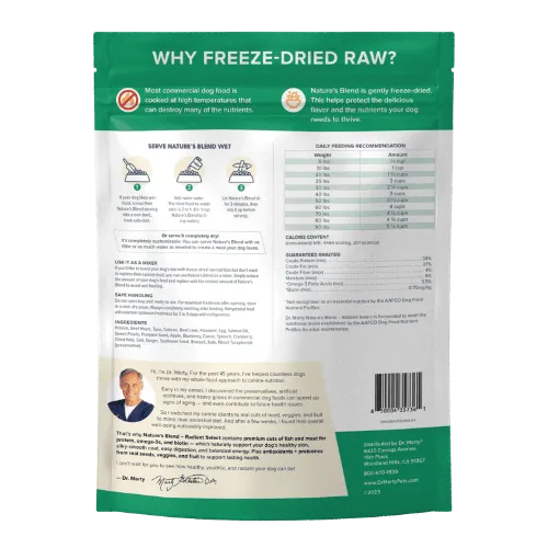 DR. MARTY Nature’s Blend Radiant Select Freeze Dried Raw Dog Food