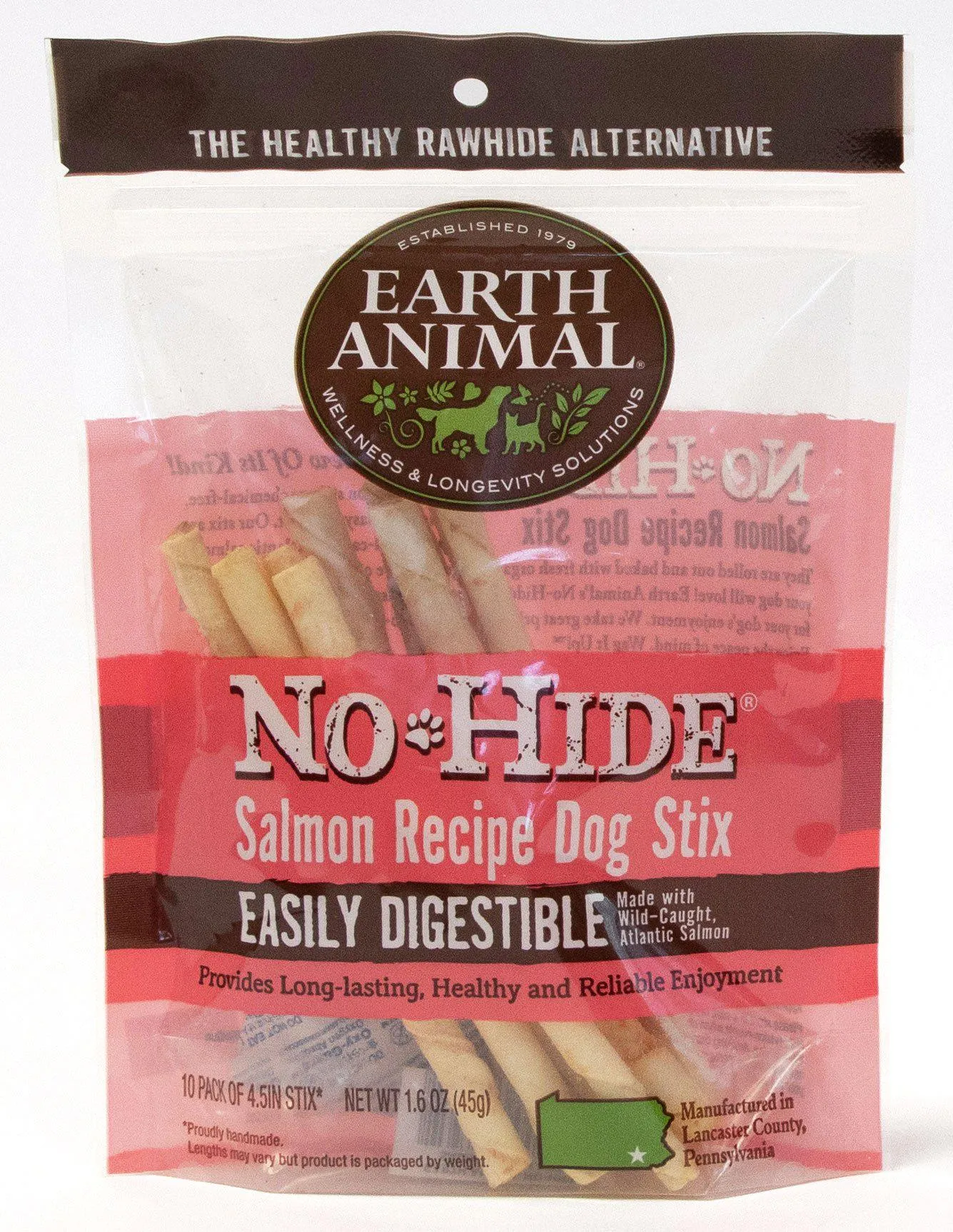 Earth Animal No-Hide Salmon Chews Dogs Treats