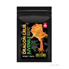 Exo Terra Dragon Grub Insect Formula Pellets for Juvenile Bearded Dragons - 125 g (4.4 oz)