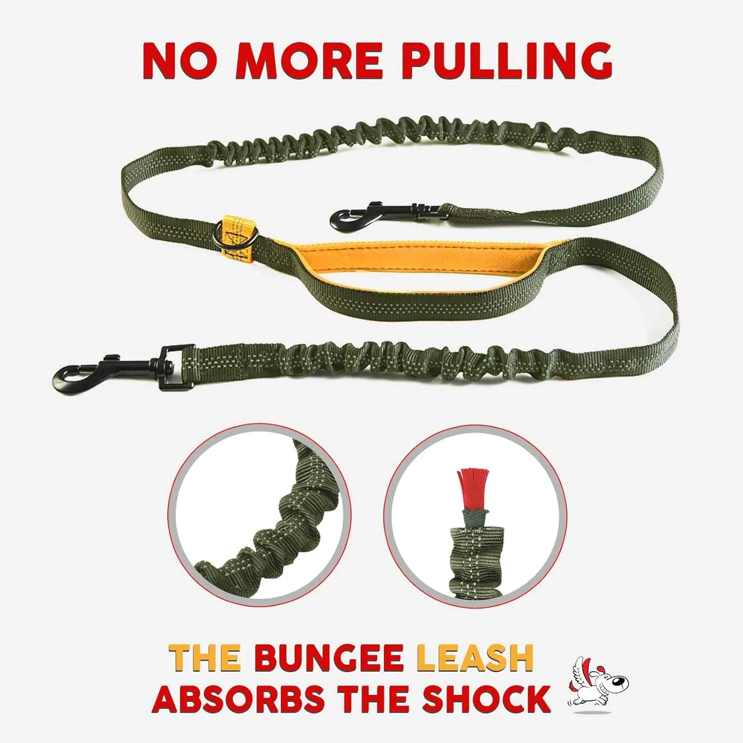Exquisite Hands-Free Leash for Two Medium Dogs  Perfect for Active Pet Owners  Comfortable, Durable & Ideal for Running, Walking, Hiking  Premium Dual Waist Lead with Bungee  Must-Have Dog Gear