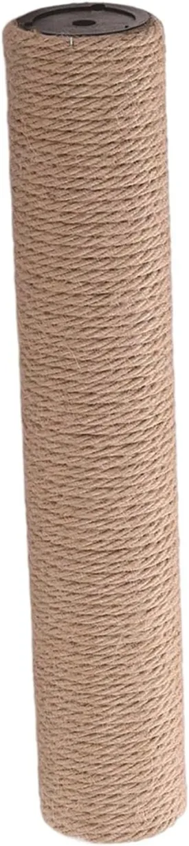 Fenteer 1Pcs Scratch Post Refill Pole Grinding Claw Cat Tree Scratcher Post Sisal Rope Sharpen Claw Toy Playing DIY Cat Scratching Post Replacement, Yellow H 12.5cm
