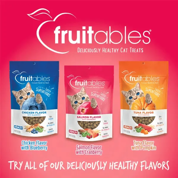 Fruitables Salmon Flavor with Cranberry Cat Treats
