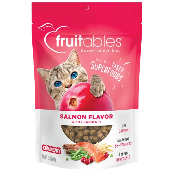 Fruitables Salmon Flavor with Cranberry Cat Treats