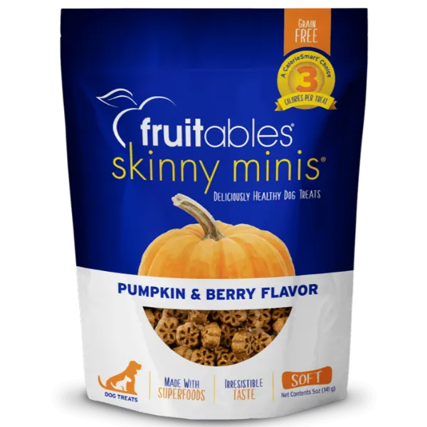 Fruitables Skinny Minis Pumpkin & Berry Flavor Dog Treats