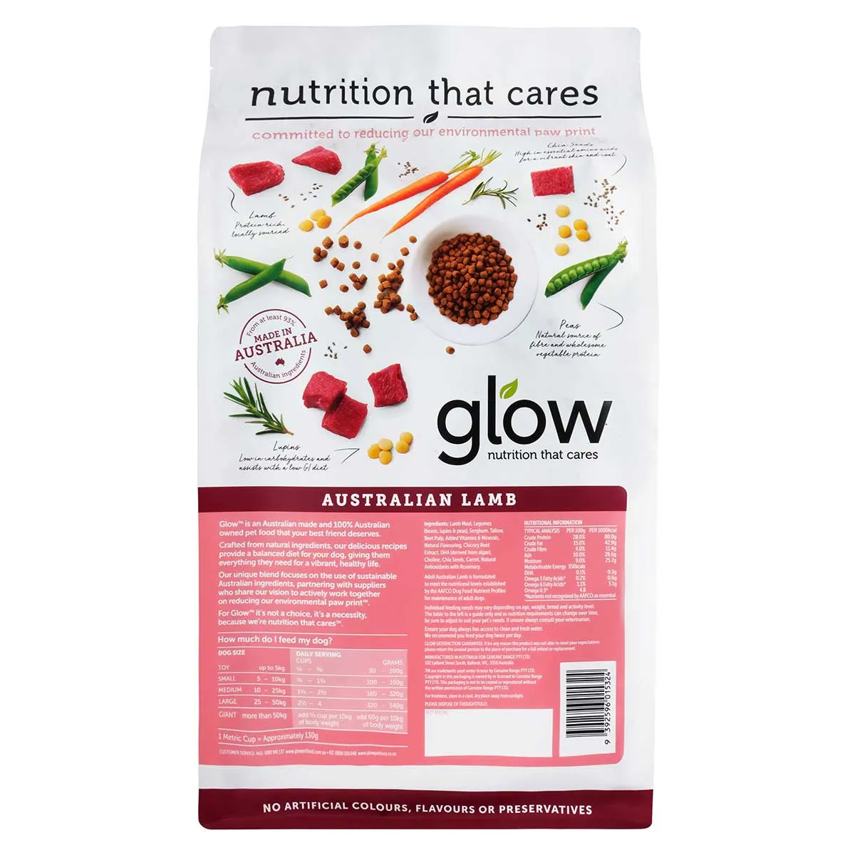 Glow Adult Australian Lamb Dry Dog Food