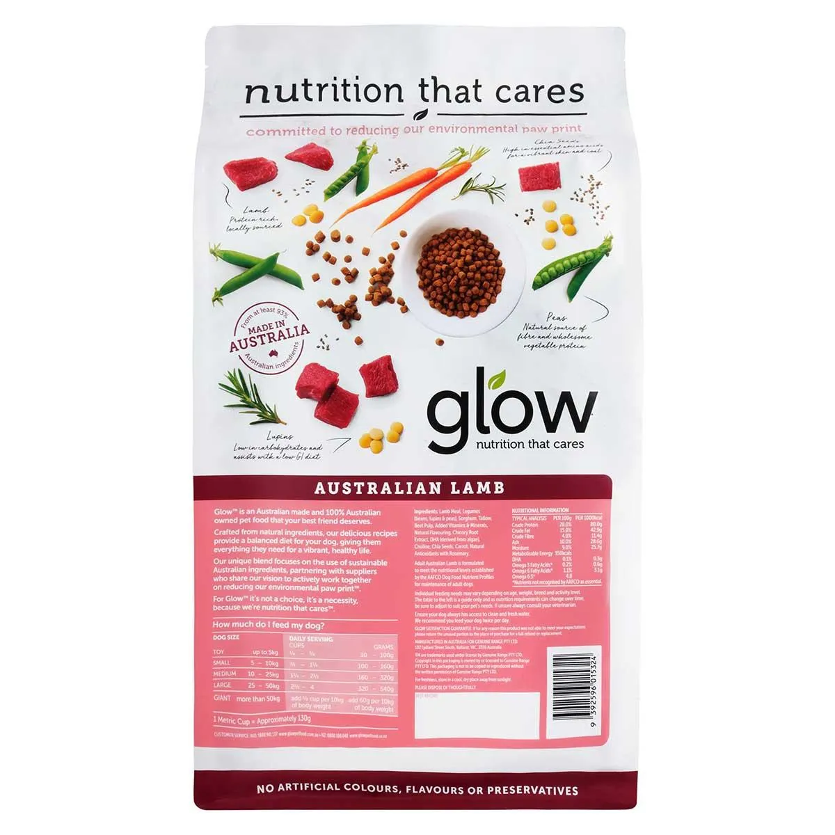 Glow Adult Australian Lamb Dry Dog Food
