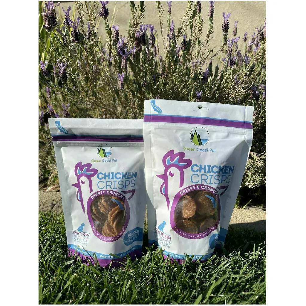 Green Coast Pet Chicken Crisps Treats for Dogs