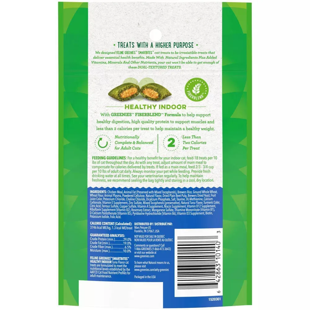 Greenies Tuna Flavored Healthy Indoor Smartbites Cat Treats