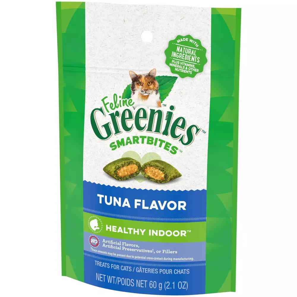 Greenies Tuna Flavored Healthy Indoor Smartbites Cat Treats
