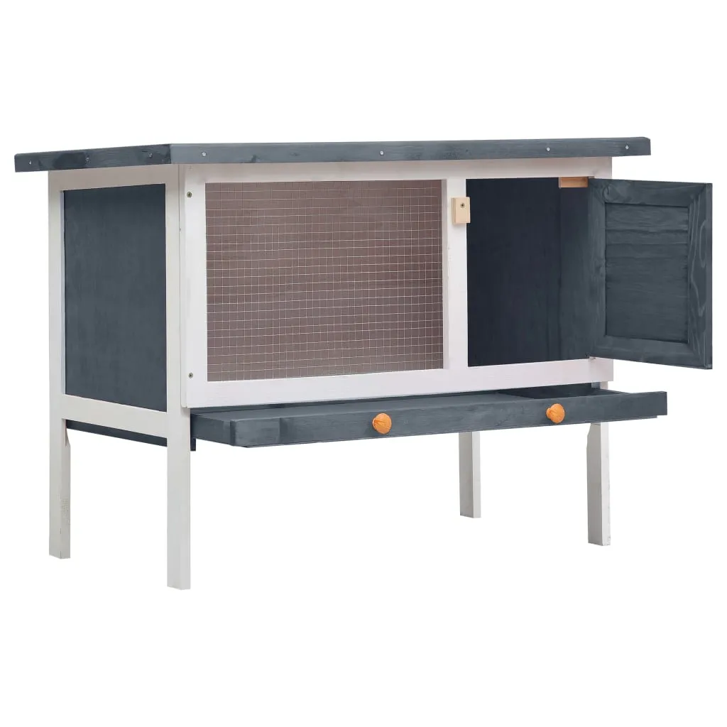 Grey · Single Outdoor · Wood Hutch